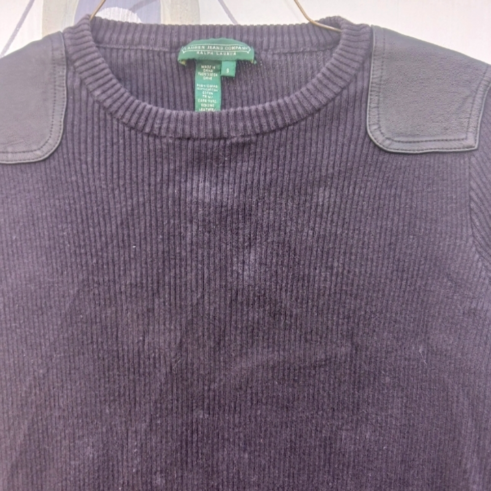 LRL Ralph Lauren Jeans co black sweater Vtg